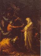 Salvator Rosa L ombre de Samuel apparaissant a Saul chez la pythonisse d Endor. oil painting artist